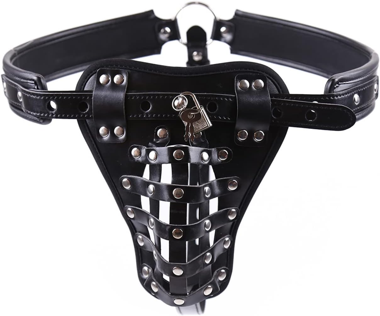 Underwear Pants Butt Plug And Dildo Harness Belt Male Leather