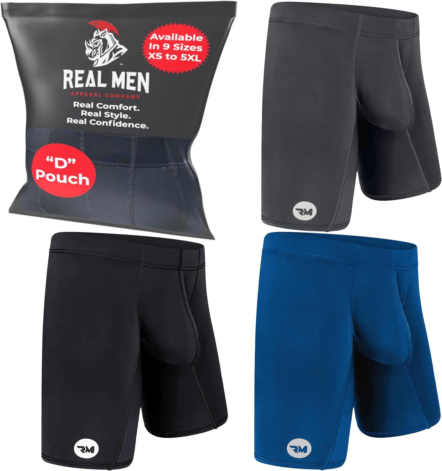 ZONBAILON Men's Dual Pouch Underwear Short Leg Bulge Boxer Briefs Separated  Pouch Modal Trunks, 1 Pack：black, XX-Large : : Clothing, Shoes &  Accessories