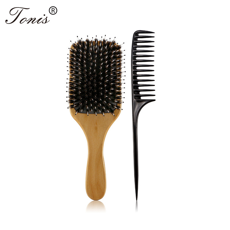 Belula Boar Bristle Hair Brush for Men Set.Styling Mens' Hair Brush with  Nylon Pins. Boar Bristle Brush, 2 x Palm Brush, Wooden Comb & Travel Bag  Included.