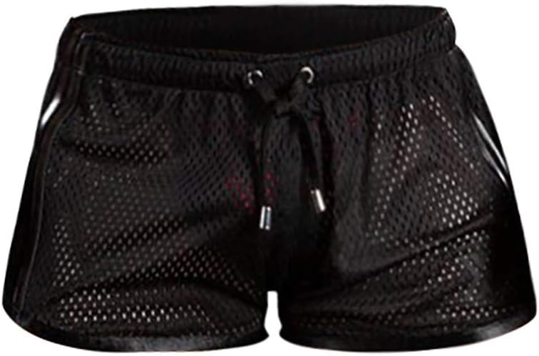 Men's Split Side Short Shorts Sexy Breathable Large Split Sides