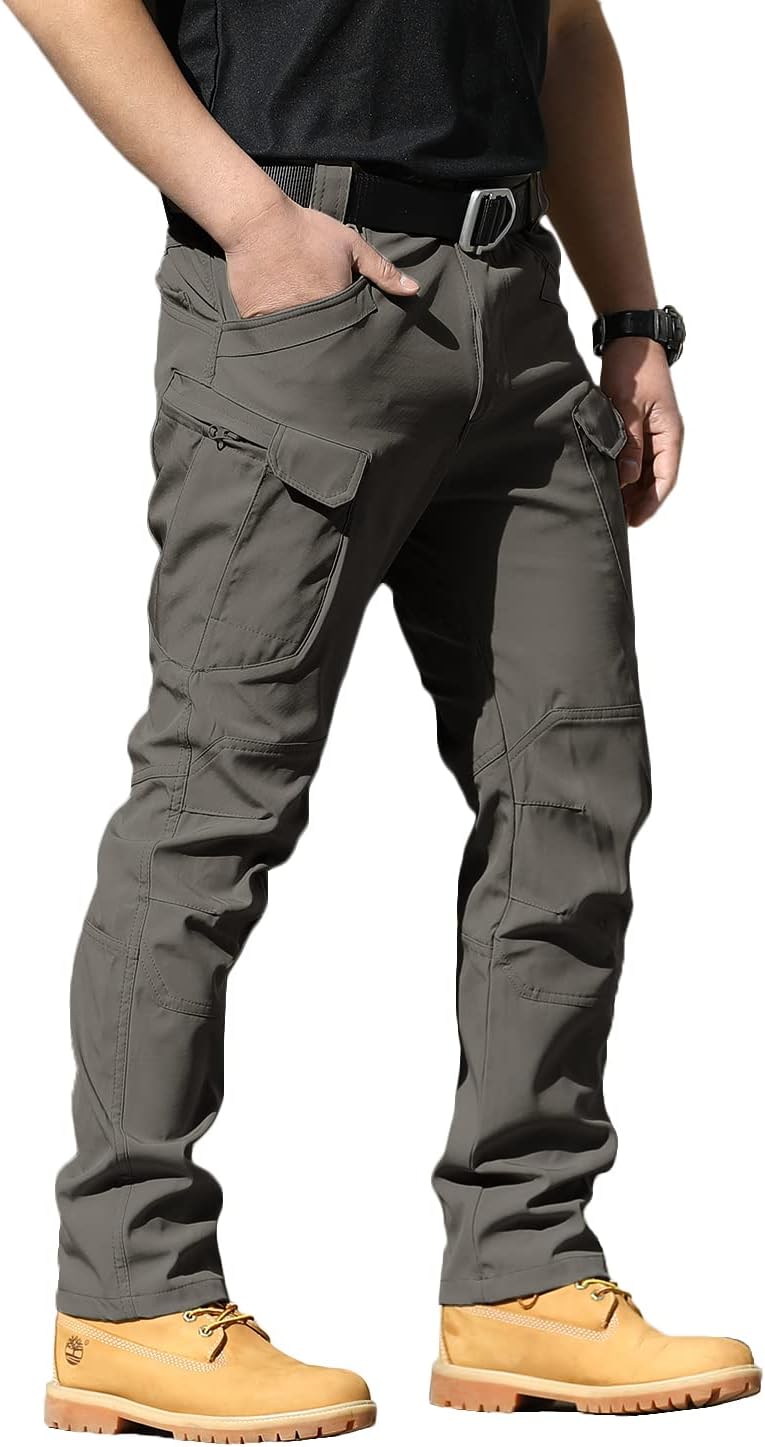 NAVEKULL Men's Outdoor Tactical Pants Rip Stop Lightweight