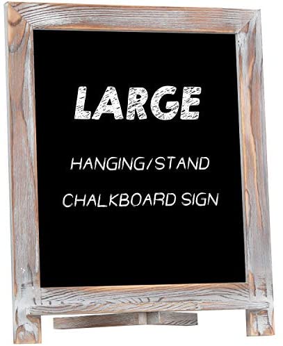 Juvale 2-Pack Chalkboard Easel Menu Board Sign for Tabletop and Wedding Parties, 4.5 x 7.5 Inches