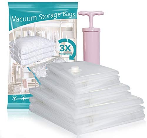 Wevac Combo Vacuum Storage Bag (3 Jumbo, 3 Large, 3 Medium