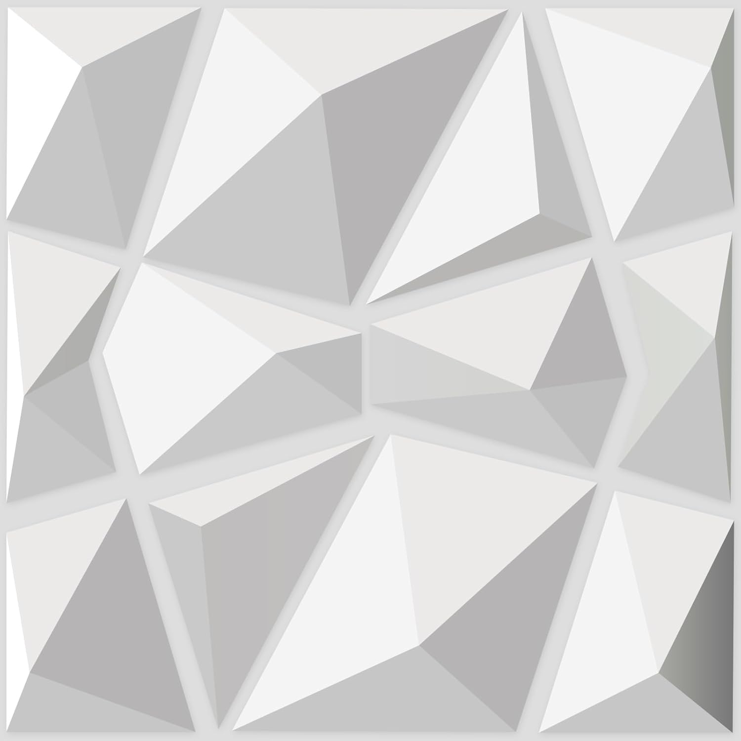 At3d Wave Design I 19.7 In. X 19.7 In. PVC 3D Wall Panel (12