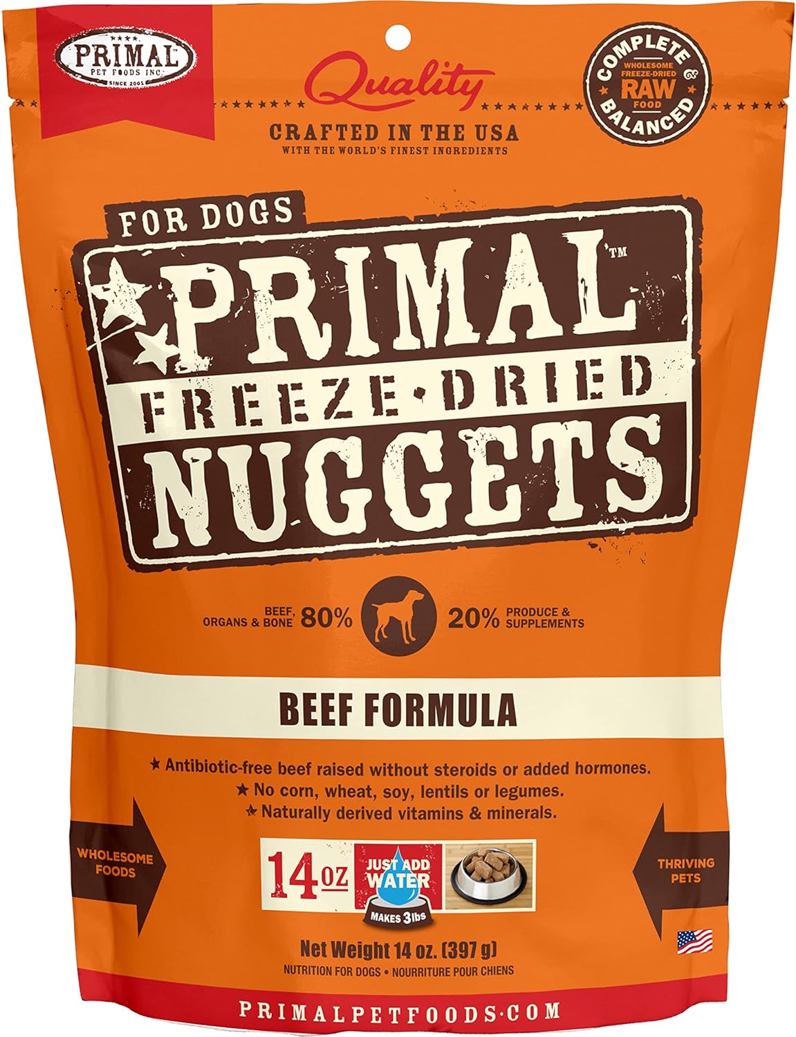 Primal Freeze Dried Nuggets For Dogs WholeSale Price List Bulk Buy at SupplyLeader