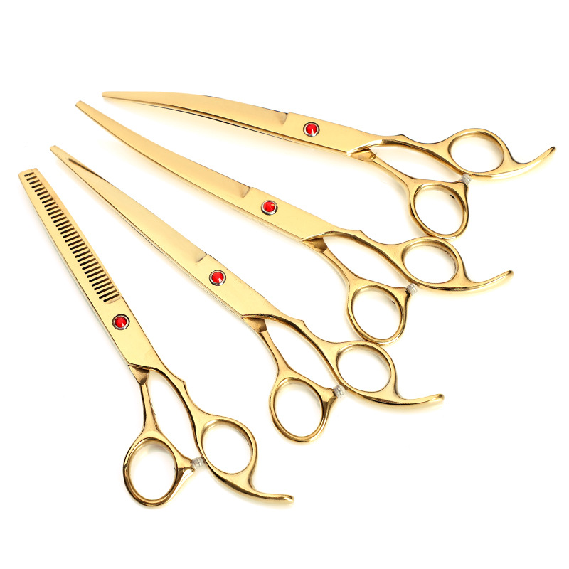 Wholesale Professional Pet Grooming Shears And Bending Shears Combo Set