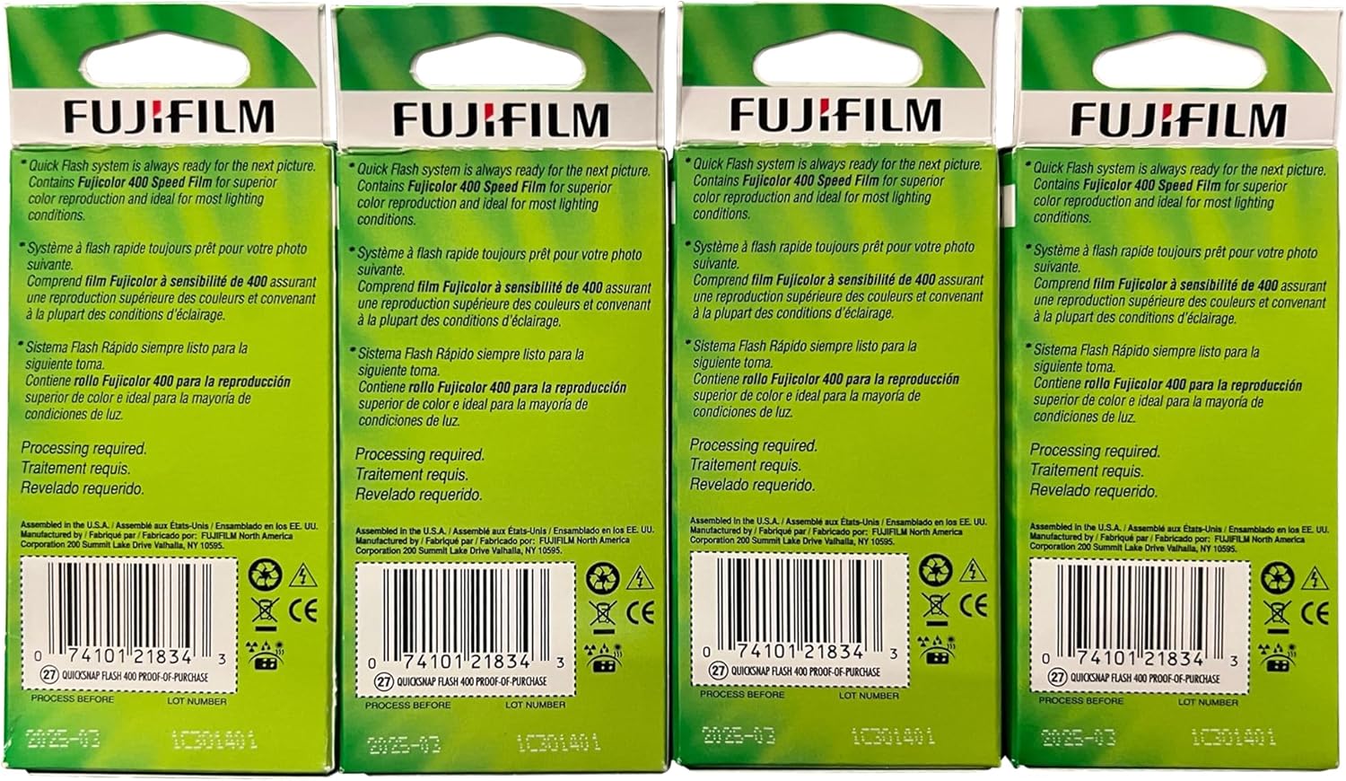 Camara Instantanea Fujifilm QuickSnap Flash 400 Disposable 35mm