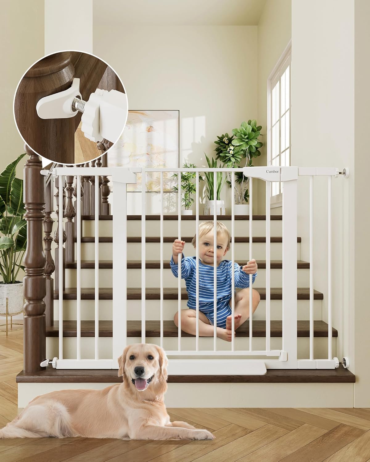 Baby gate 46 inches wide best sale