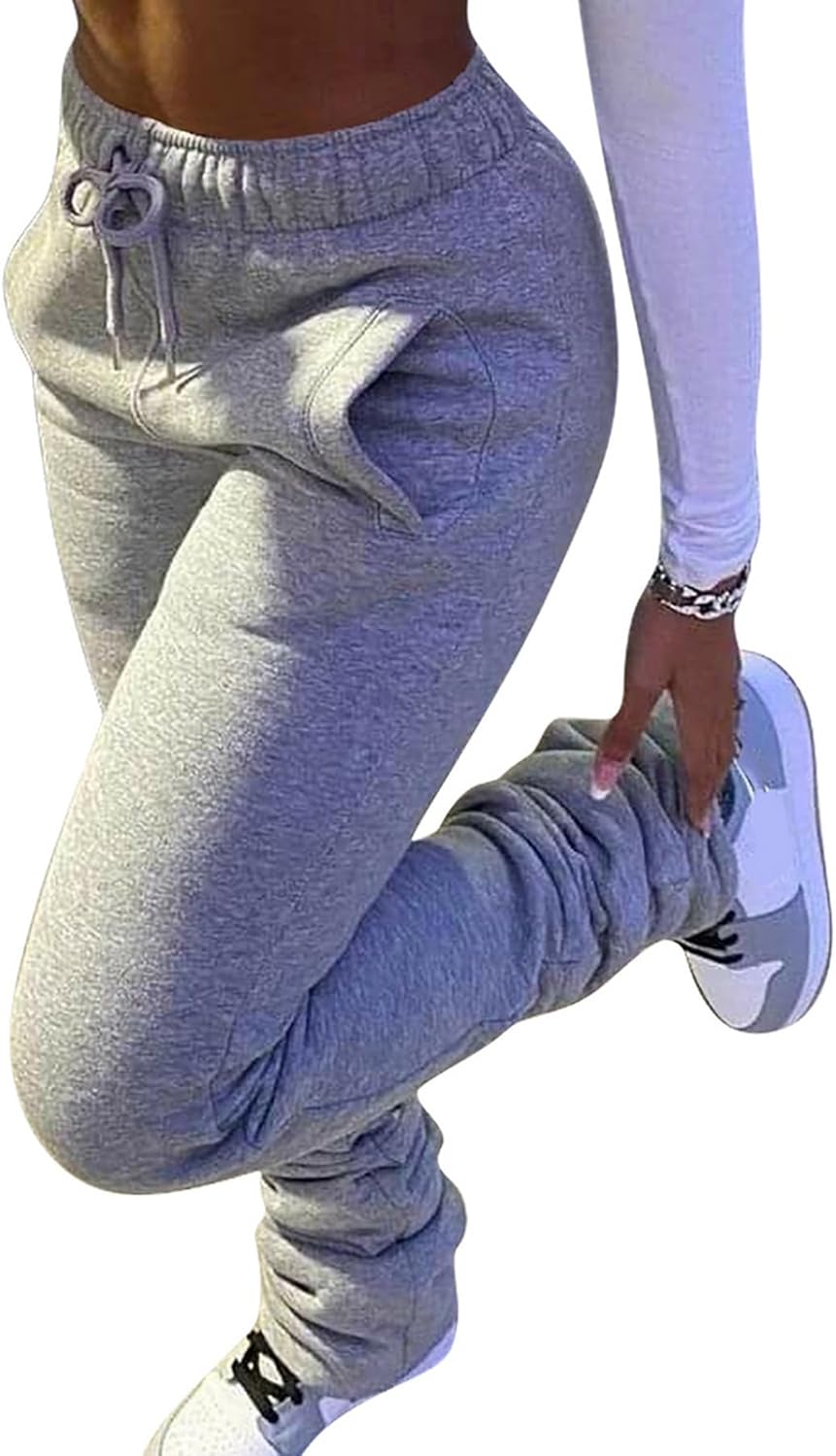 Thick stacked sweatpants wholesale sale