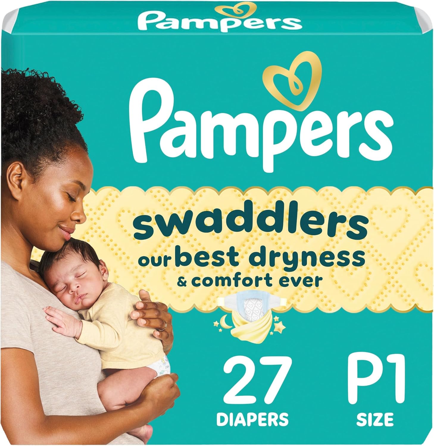 Pampers Pure Protection Baby Diapers Size (35+ Lbs), 72 Count