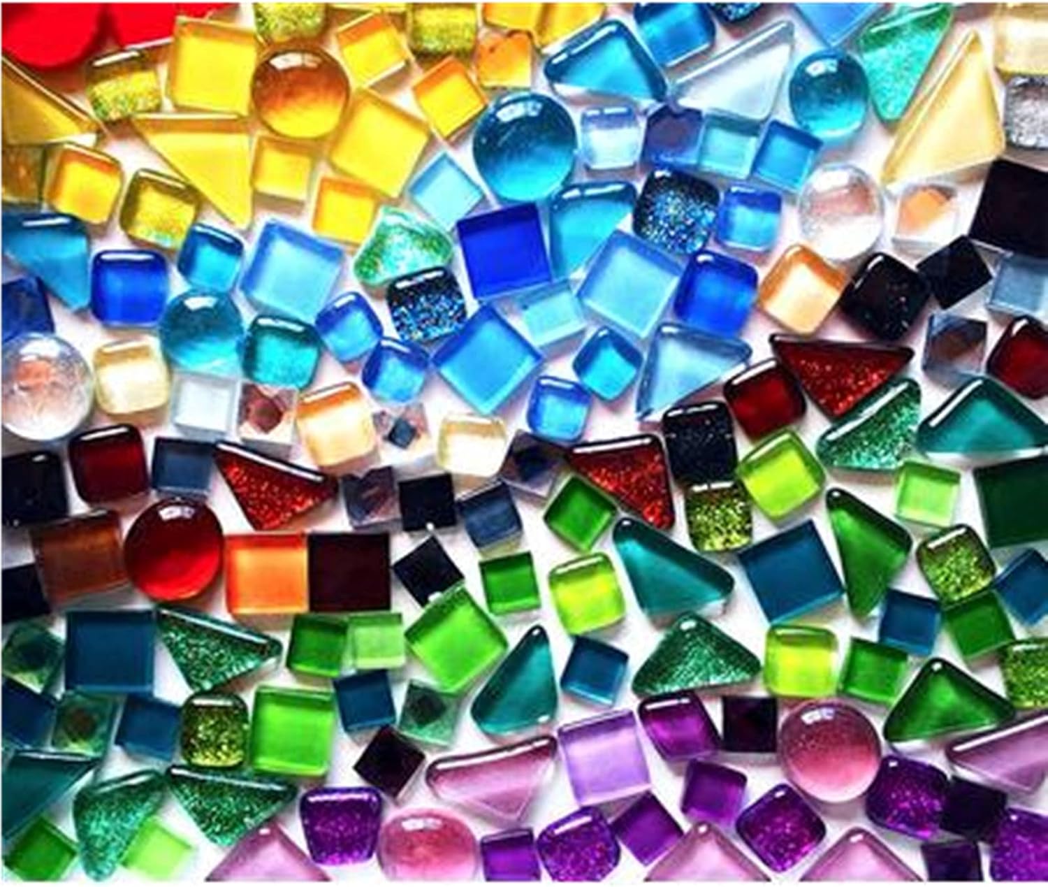 China Square Glass Mosaic Tiles Manufacturers, Square Glass Mosaic