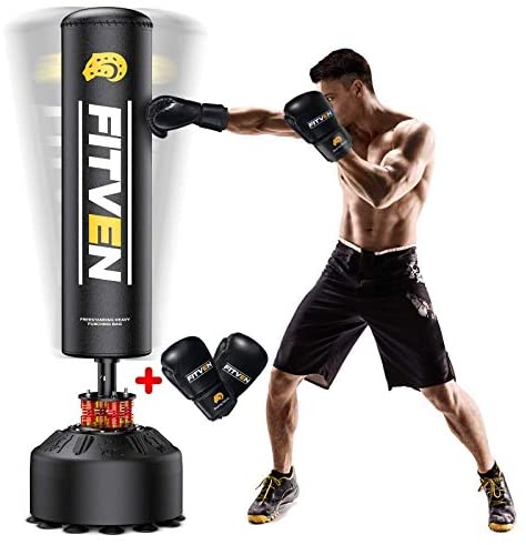 BalanceFrom Punching Bag with Base for Kids 3-10 Easy to Assemble with  Boxing Gloves Style #