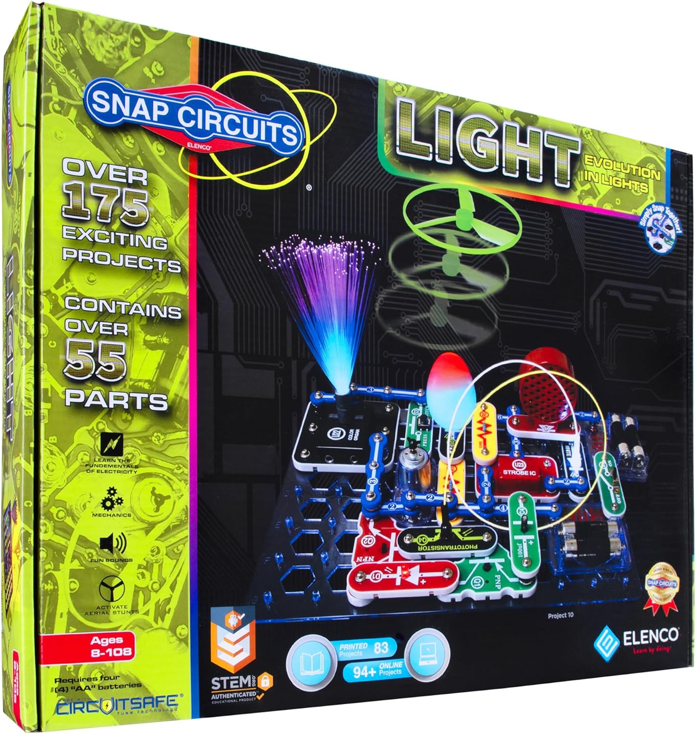 Snap Circuits 203 Electronics nunchuck Exploration