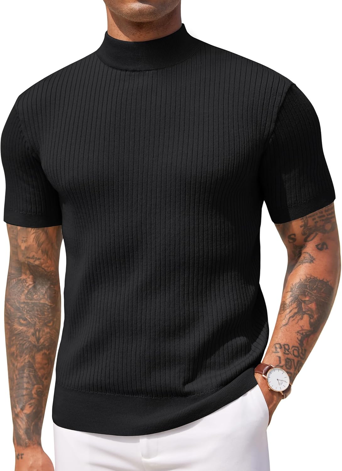 Buy Wholesale China Men's Slim Fit Turtleneck Sweater Casual Twisted