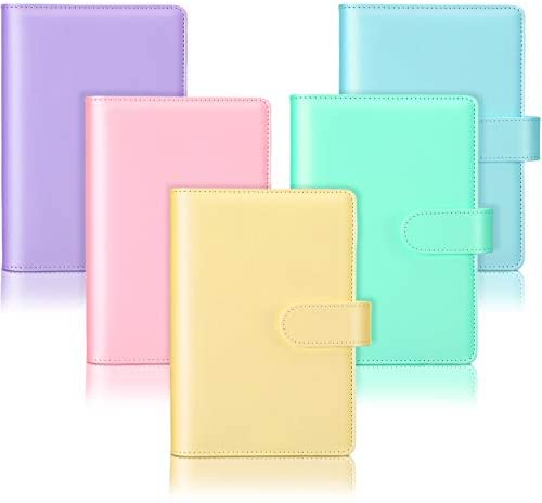 Wholesale 5 Pieces A6 PU Leather Notebook Binder Refillable 6 Rings ...