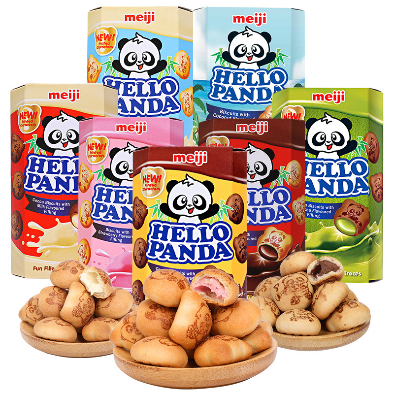 Wholesale Singapore Imported Casual Children Snacks Meiji Meiji Panda