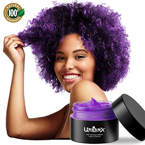 Wholesale UrbanX hair color wax - temporary colored paint hair dye -  Natural Ingredient safety for kids - Washable organic hair dye wax - pomade  - colorpop (Purple) : Beauty | Supply Leader — Wholesale Supply
