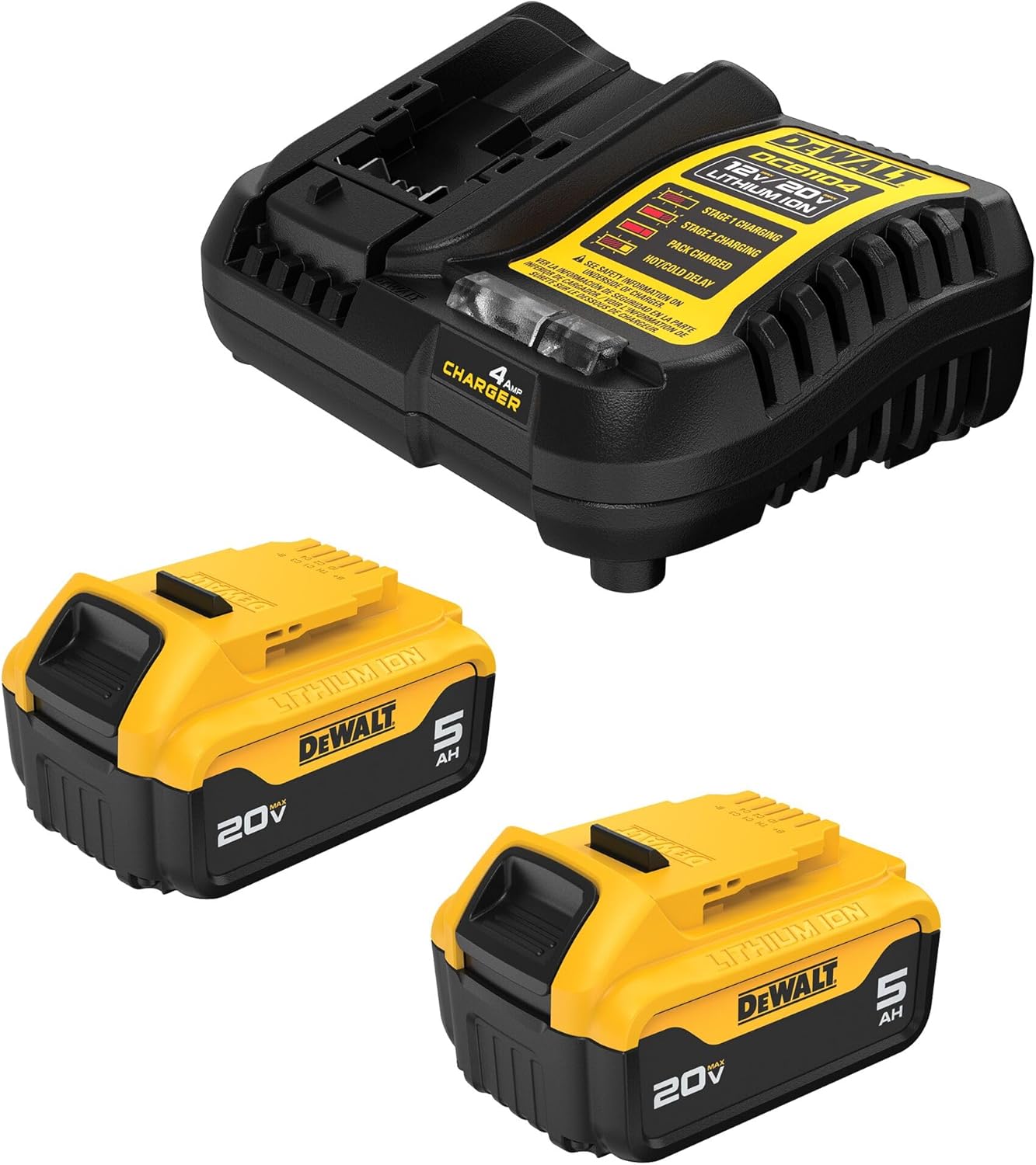 20v Dewalt Batteries MANUFER 2Pack DCB184 18V/20V MAX XR Li