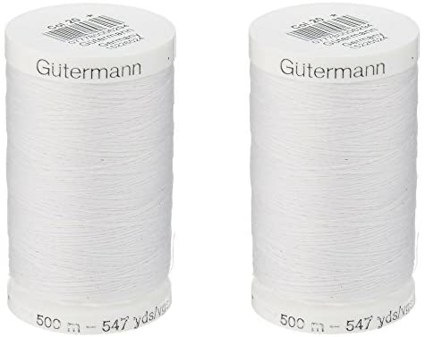 Black + White Bundle - Gutermann Natural Cotton Thread Solids, 3281-Yard  Each