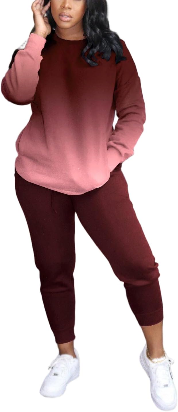 2piece Set Outfit For Women Women's Casual 2-Piece Tracksuit