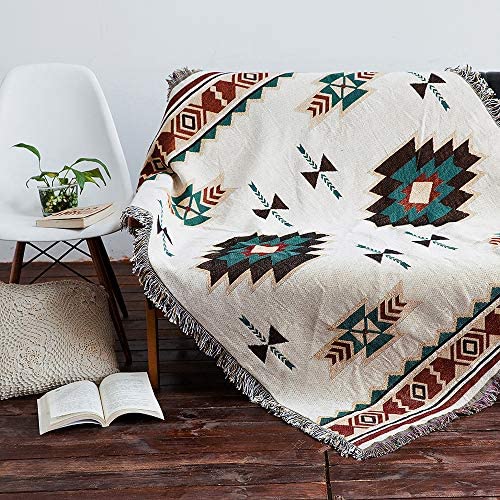 Wholesale Aivia Southwestern Aztec Decor Throw Blanket For Home Cotton Southwest Navajo Native