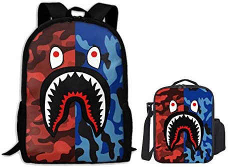Bape Shark Backpack "Blue Camo"