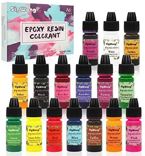 Sig Wong Alcohol Ink Set - 24 Bottles Vibrant Colors High Concentrated  Alcohol-Based Ink, Concentrated Epoxy Resin Paint Colour Dye