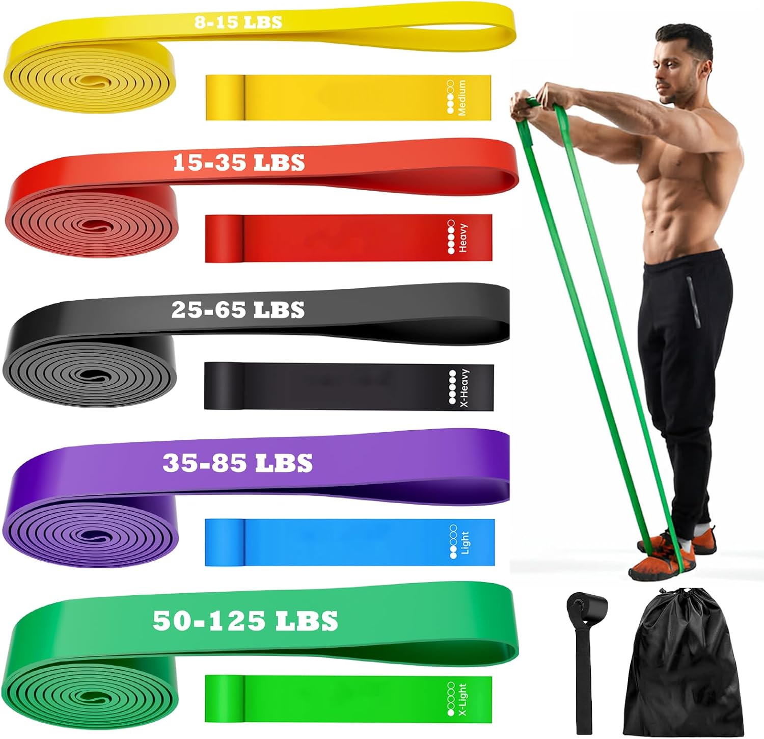 Exercise Bands Resistance Fittest Pro Fabric S Booty Workout