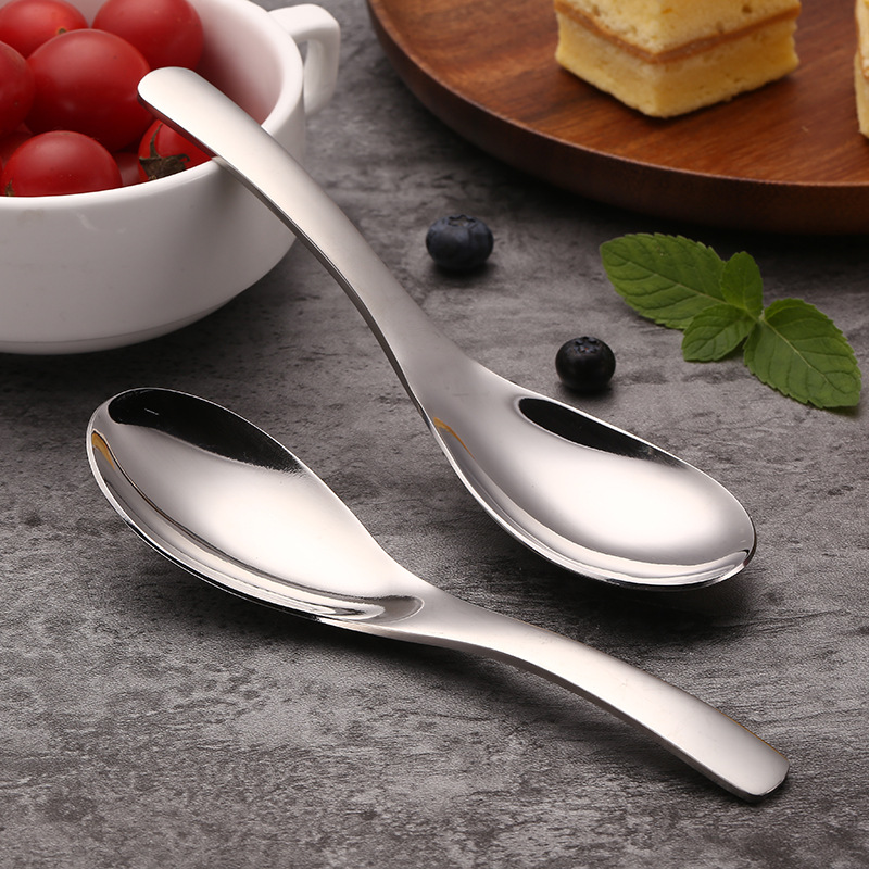 Wholesale 304 Stainless Steel Spoon Tableware Household Soup Spoon Rice Spoon Palace Spoon Plus 8277