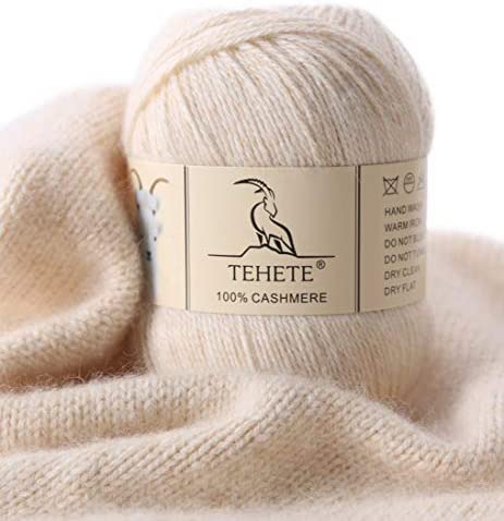TEHETE Merino Wool Yarn for Knitting 3-Ply Soft Crochet Yarn
