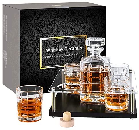 Wholesale Whiskey-Decanter-Set-with-glasses-whisky glass set Decanter 4 ...