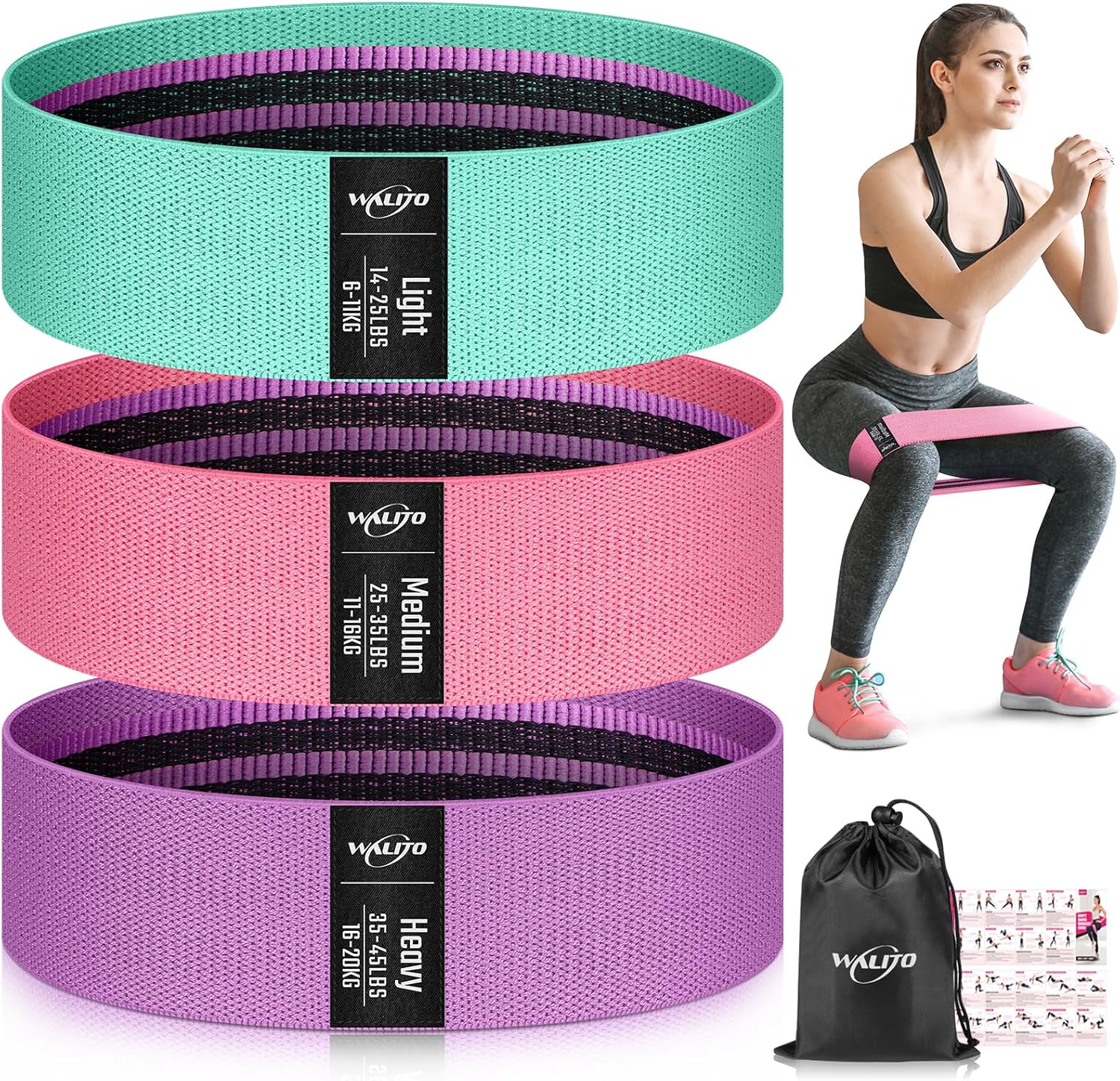 TheraBand Exercise Bands THERABAND Resistance Band Loop Set, 18 IN