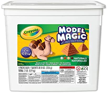 Crayola Model Magic White, Modeling Clay Alternative, At Home Crafts for  Kids, 4 oz