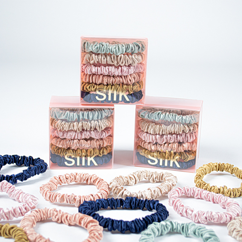 OLESILK 100% Silk-Scrunchie for Women, Silk-Hair-Scrunchies for