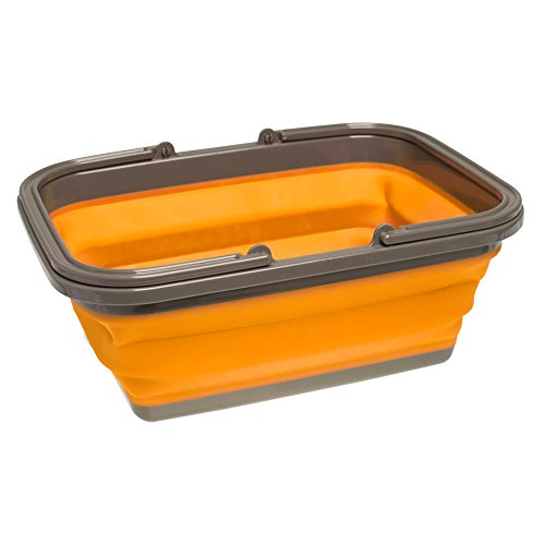 SAMMART 15L (3.9 Gallon) Collapsible Tub - Foldable Dish Tub - Portable  Washing Basin - Space Saving Plastic Washtub 