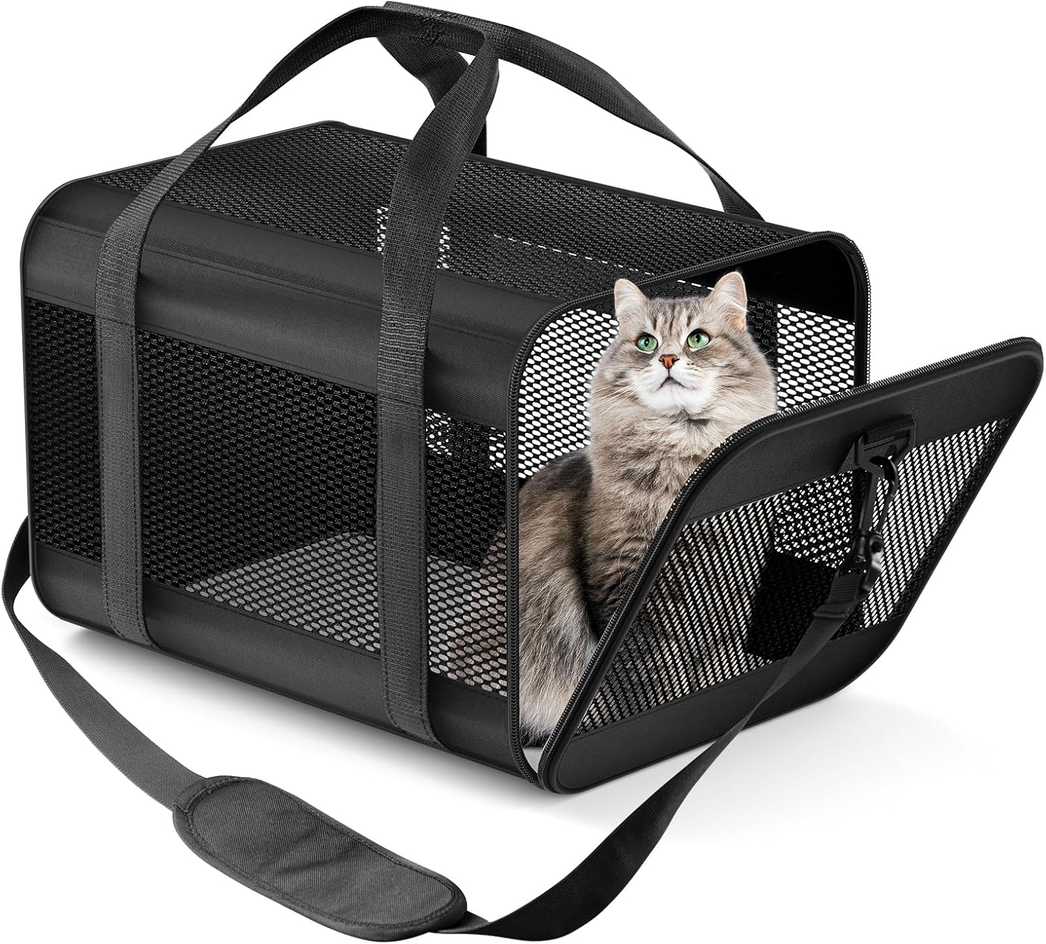 Airline Approved Cat Carrier Mesh Petsfit Expandable Cat Carrier
