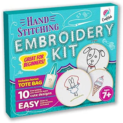  Embroidery Kit for Beginners Adults Cross Stitch Kits for  Adults Embroidery Kit Butterfly Flower Embroidery Starter Kit Learn to  Embroider Kit Adult Beginner Craft Kit(Flower Butterfly 3P)