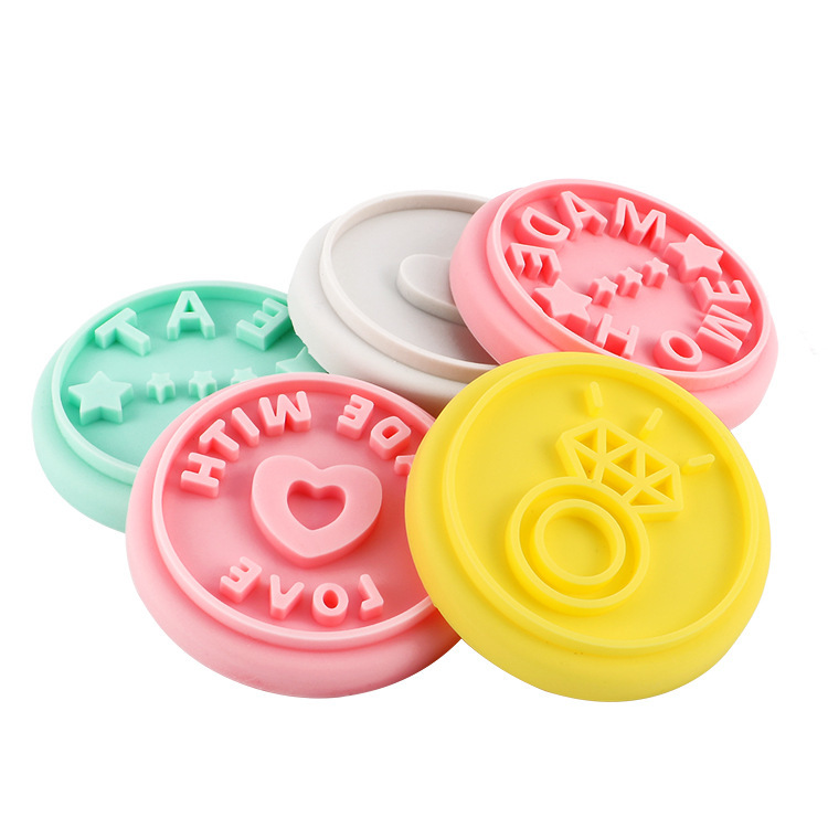 Wholesale Silicone Cookie Stamps, Wood Handle