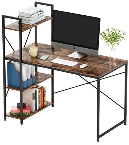 Wholesale Bestier Computer Desk with Shelves 47 Inch, Reversible ...