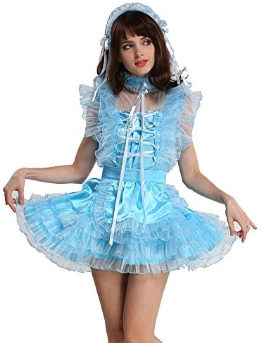 Wholesale GOceBaby Lockable Sissy Maid Satin Organza Light Blue Puffy ...