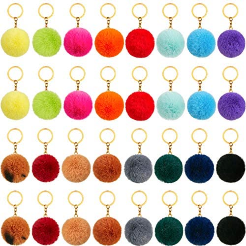 Puff Ball Keychain Wholesale