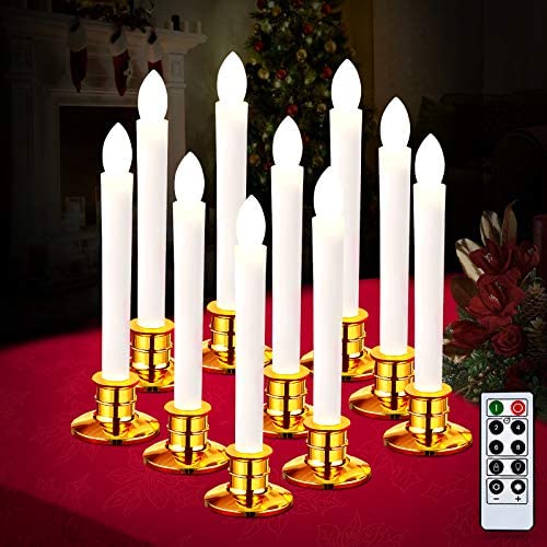 Wholesale Sunolga 10pcs Window Candles with Remote Timers Battery