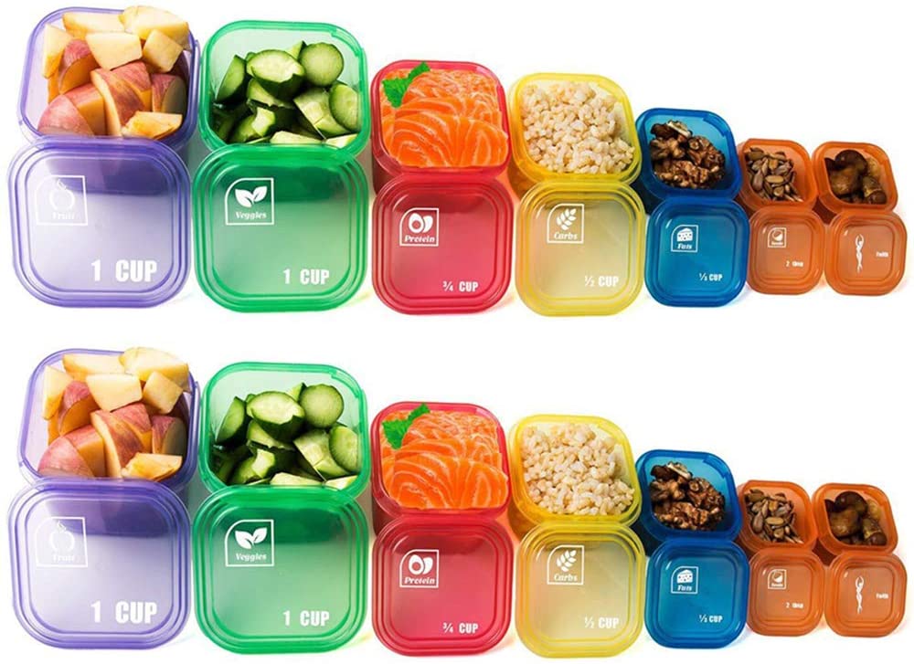 Wholesale Koulang 21 Day Portion Control Container Kit - 14 Pieces BPA ...