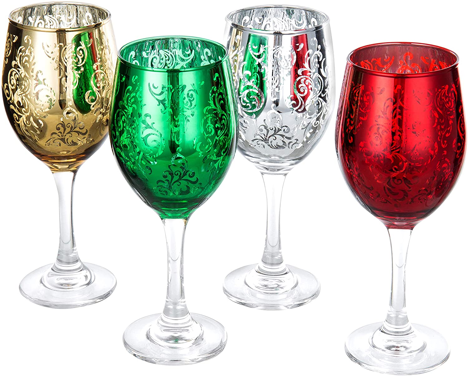 Colored Wine Glasses Set of 6 - 【13oz】【Unfading Color | Hand-Blown】【NOT  Dishwasher Safe】 Colorful Wi…See more Colored Wine Glasses Set of 6 