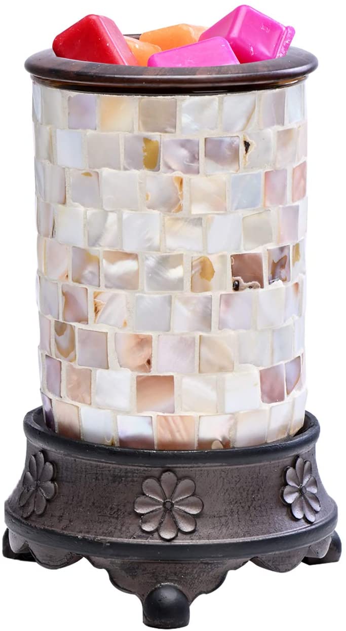 Wholesale ASAWASA Handcrafted Mosaic Glass Electric Wax Melt Warmer