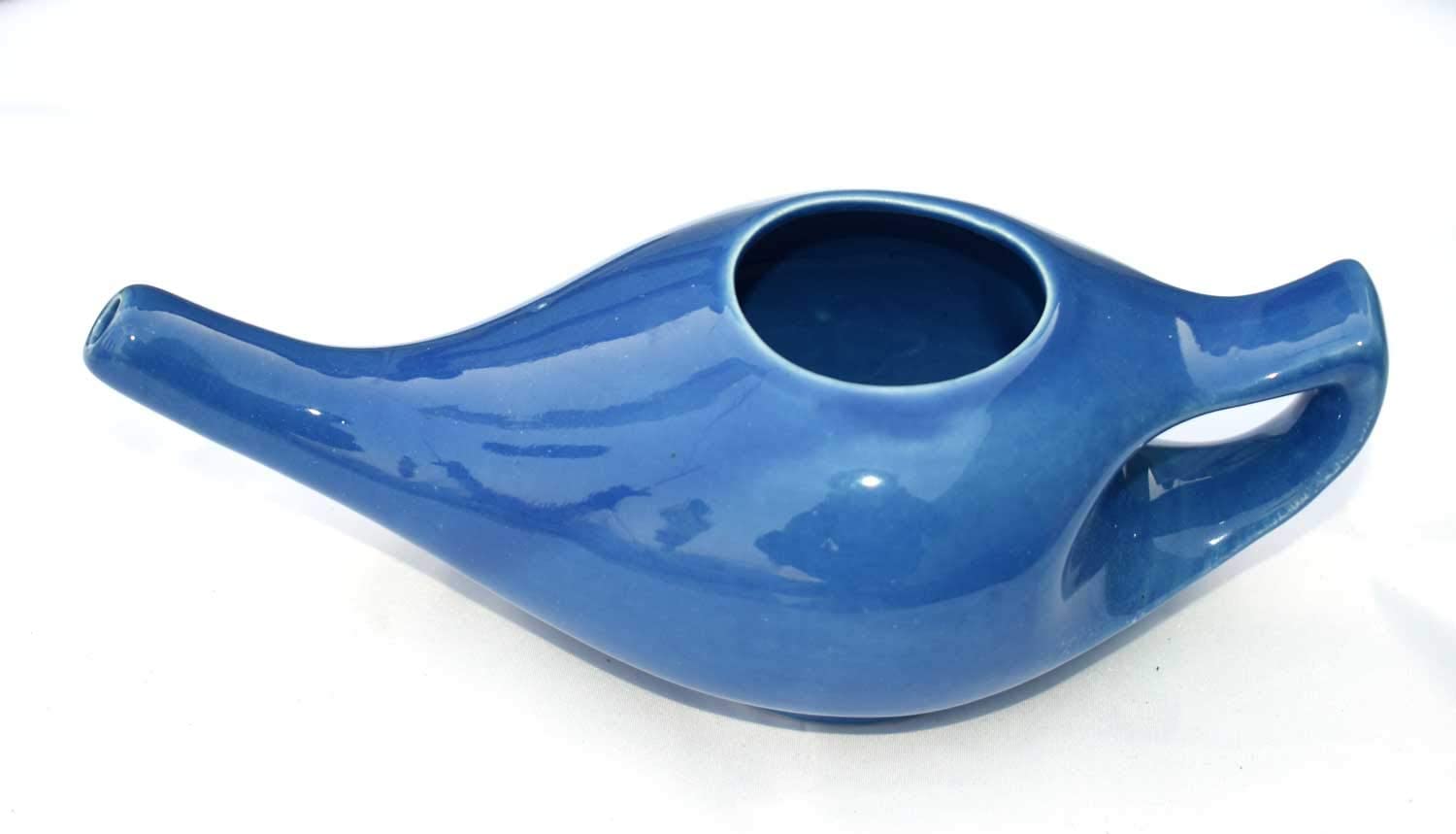 Wholesale Durable Ceramic Neti Pot NonMetallic Comfortable Grip