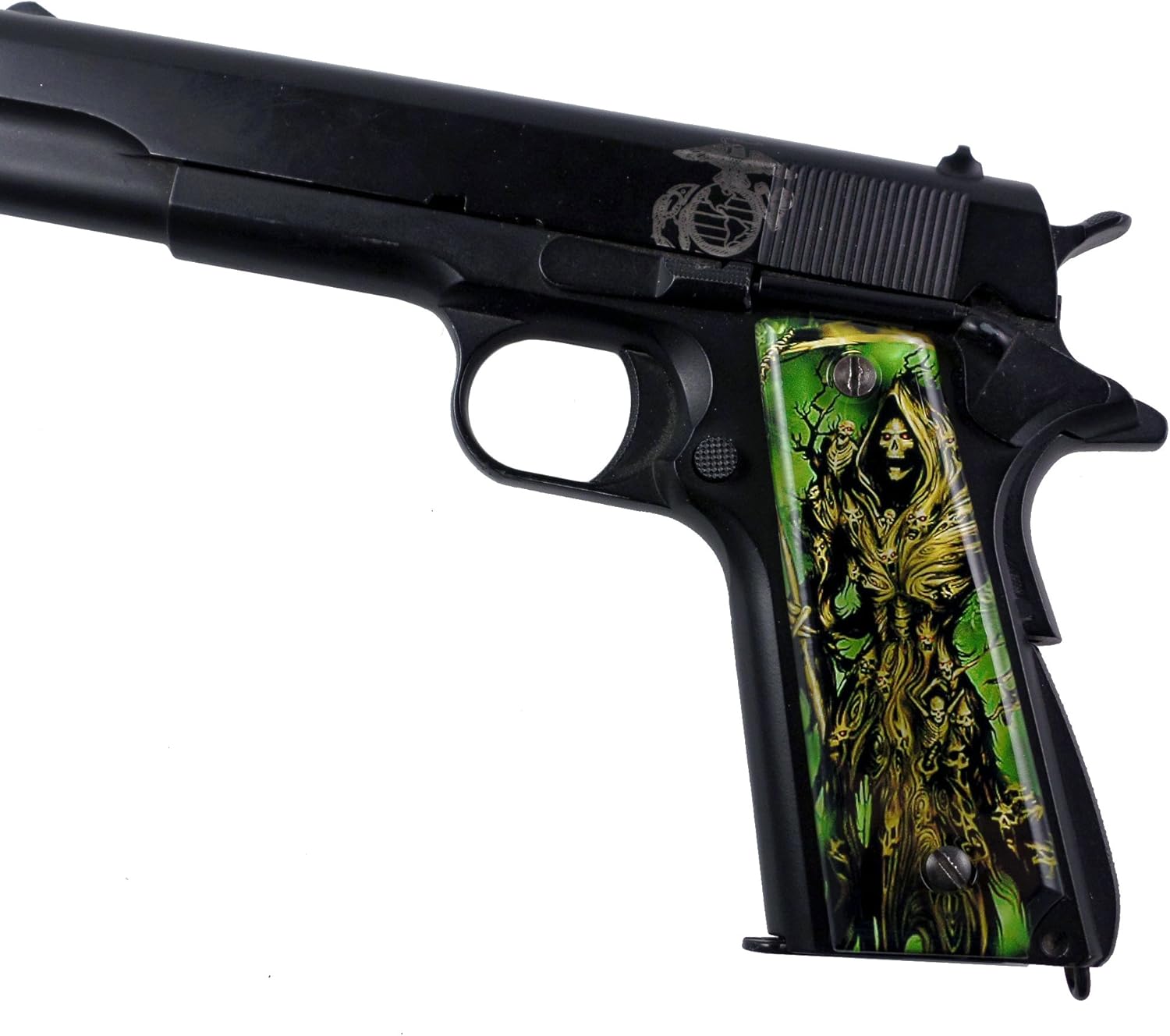 Colt 1911 Officers Grips Custom 1911 A1 Full Size POW MIA SPD Acrylic Ambidextrous Grips- Compatible With Kimber, Colt, Taurus And Sig - Built For Motion, Enjoy Exclusive Free Shipping P238 Grips