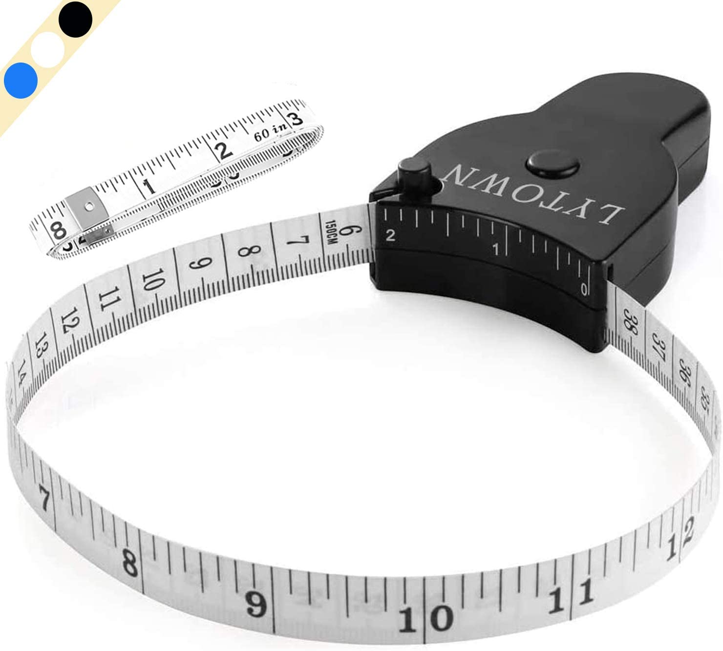 Tape Measure Measuring Tape for Body, Accurate Dual Scales Standard &  Metric. Soft Flexible Fiberglass. Perfect Scale Measure for Body Weight  Loss Medical Measurement Home Art Craft Measurements white 60 INCH / 150 CM