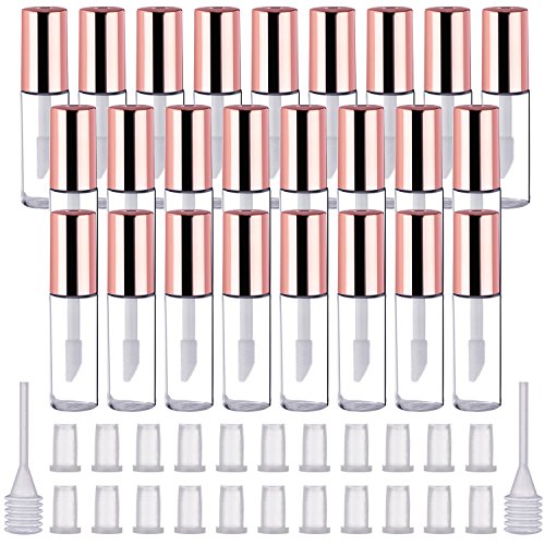 WSERE 20 Pcs Cute Lip Gloss Tubes Empty Lipgloss Container Portable 4g Lip  Glaze Tubes Reusable Refillable Lip Gloss Container Bottles Creative Lovely  Ice Cream Shape DIY Cosmetic Samples Bottle Pink-20pcs