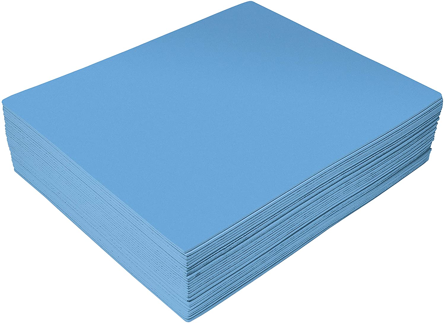 100 Pack Eva Foam Sheets 5.5 x 8.5 inch Assorted Colors (20 Colors) 2mm Thick by Better Office Products for Arts and Crafts 100 Sheets